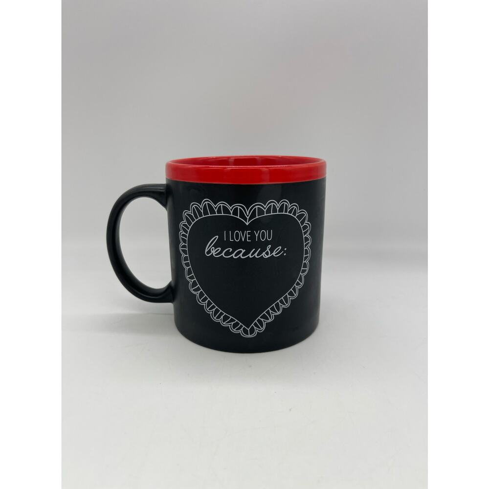 I Love You Because Mug Chalk TMD Holdings